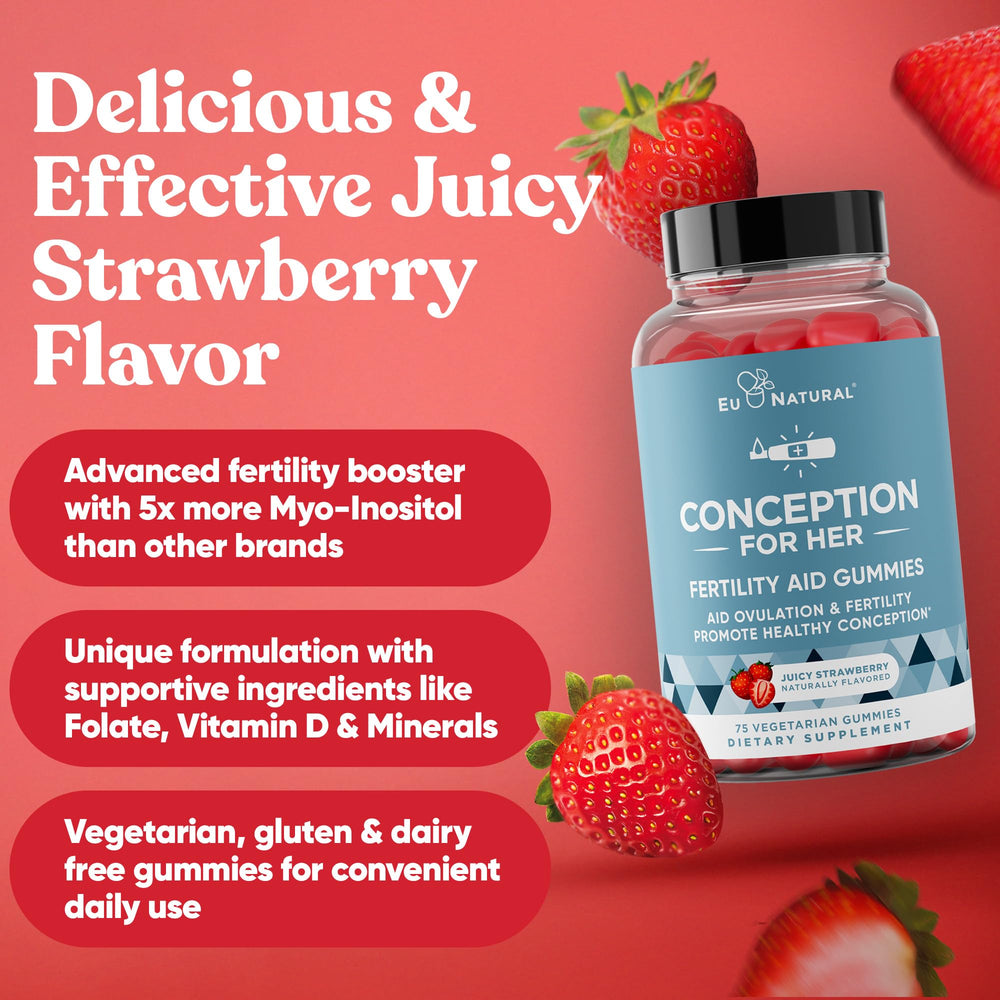 Nutrition panel highlighting Myo-Inositol, folate, and B vitamins