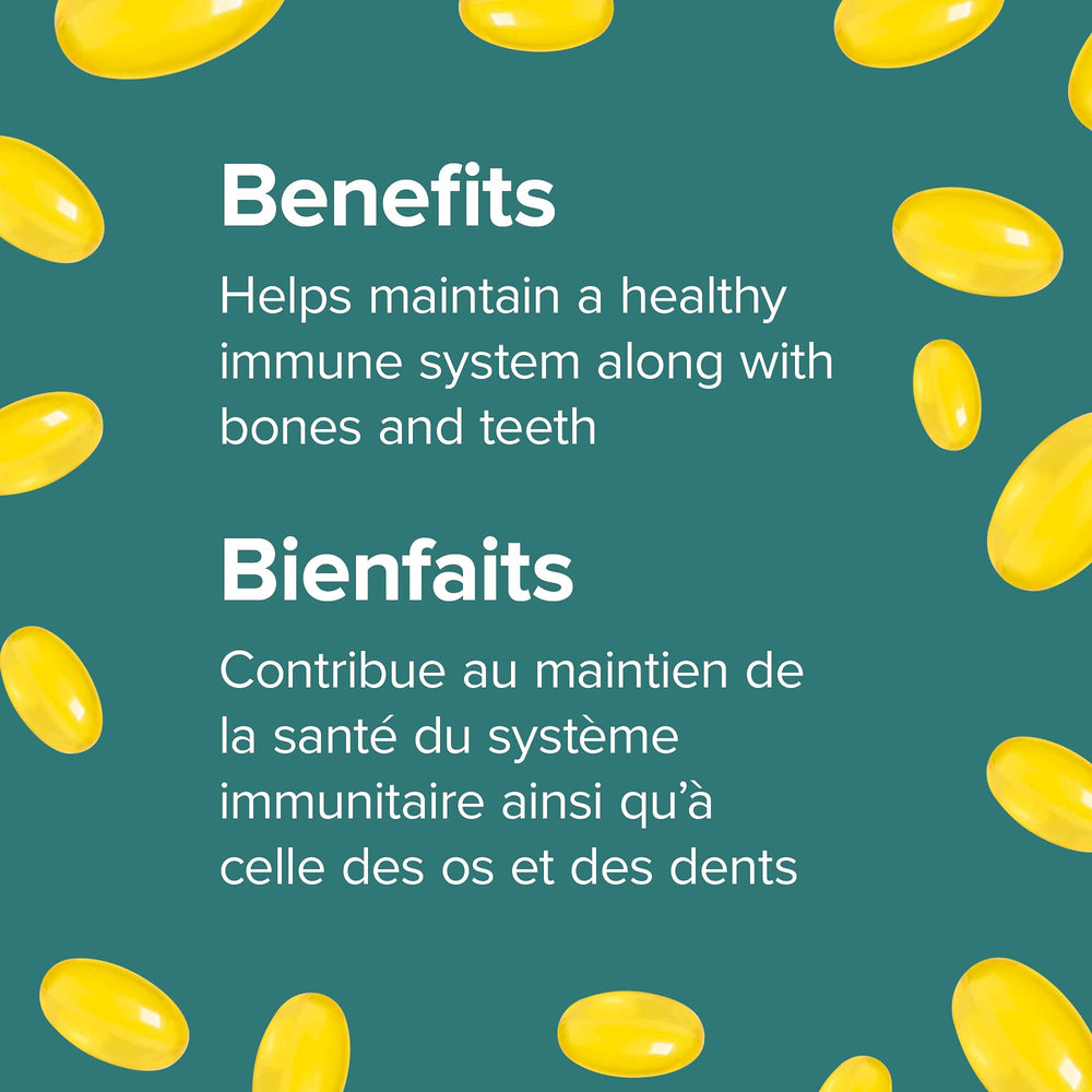 180 softgels displayed beside the bottle