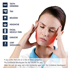 Packed ConfiDental 6-pack night guards with instructions