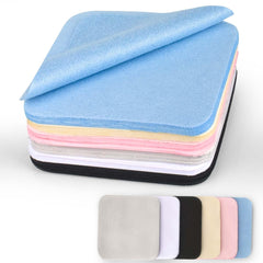 CONLI 60-pack suede microfiber cleaning cloths in 8x8 cm size, assorted colors