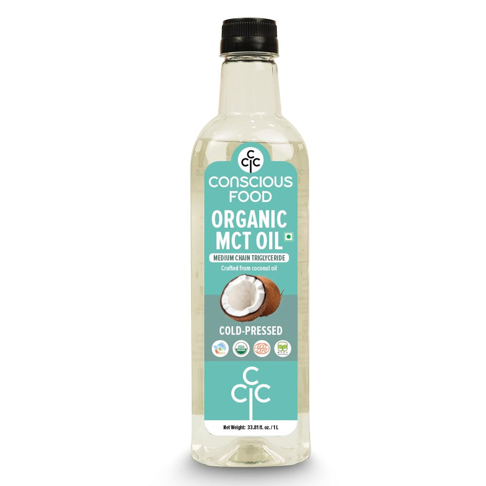 Conscious Food Organic MCT Oil bottle, 33.81 oz