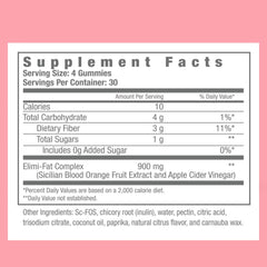 Consult Health blood orange and ingredient arrangement emphasizing Morosil extract