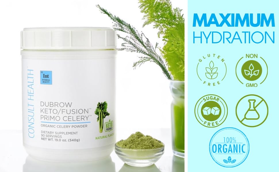 Scoop of Primo Celery Powder with measuring scoop