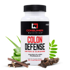 Consumer Nutrition Colon Cleanse bottle front view for daily gut support.
