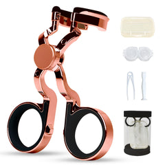 Rose gold contact lens applicator front view