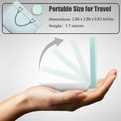 Contact lens applicator tool with mirror for easy adjustments.