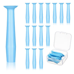 Blue 15-piece contact lens remover tools with storage box