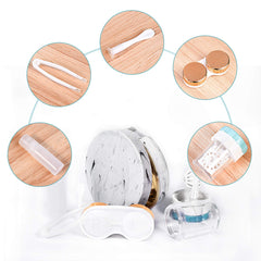 Portable 5-in-1 contact lens case design