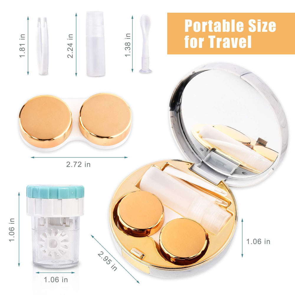 Leak-proof solution bottle and compact case