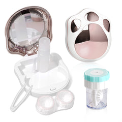 Portable solution bottle with pink travel kit