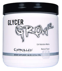 Controlled Labs GlycerGrow bottle front view supporting pre-workout cell volume.
