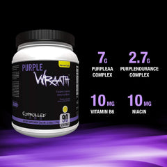 Controlled Labs Purple Wraath in motion during training for intra-workout endurance support