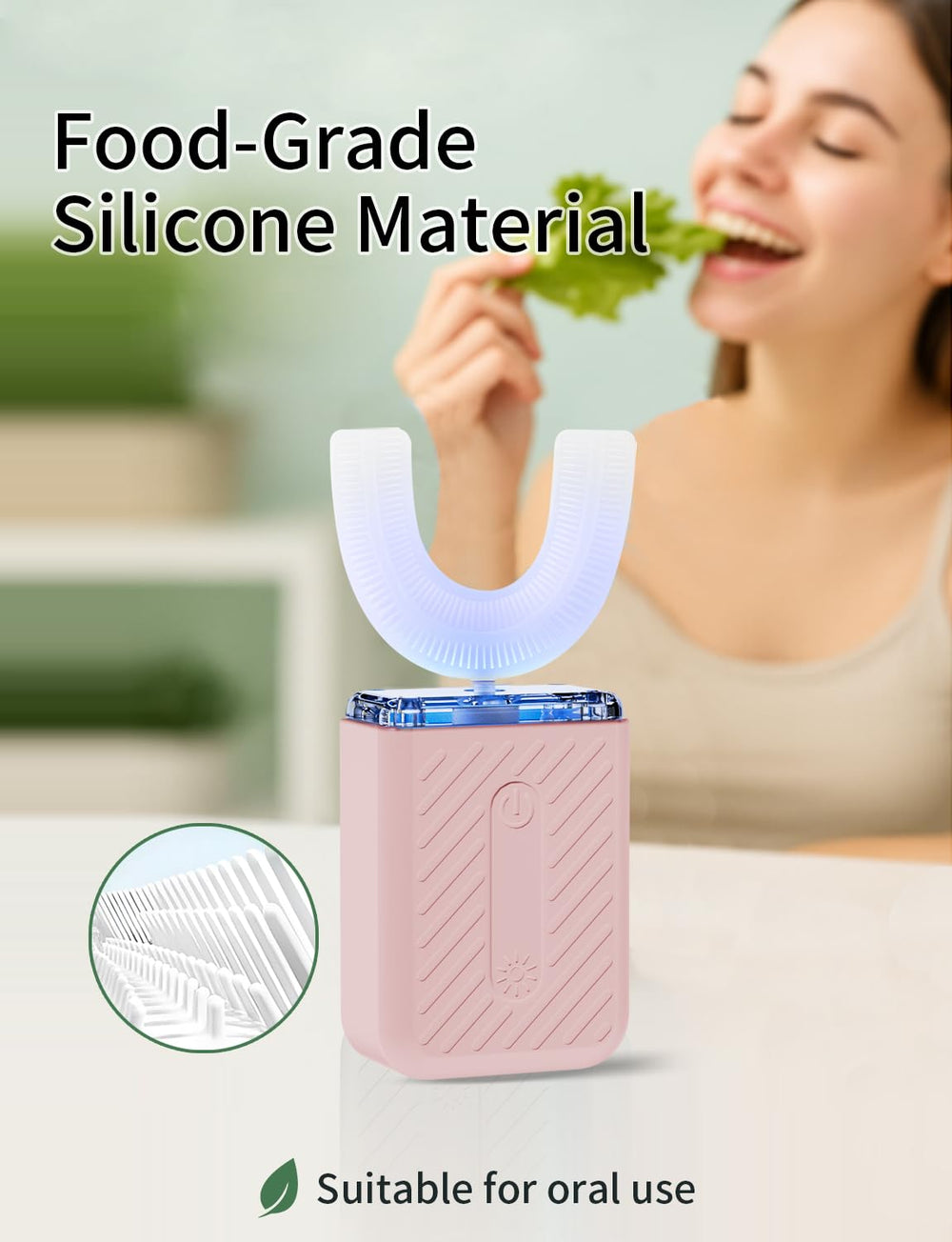 Dock charging base for COOBST U-shaped toothbrush
