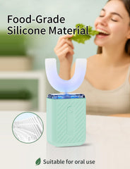 3 LED modes visible through clear window on COOBST toothbrush