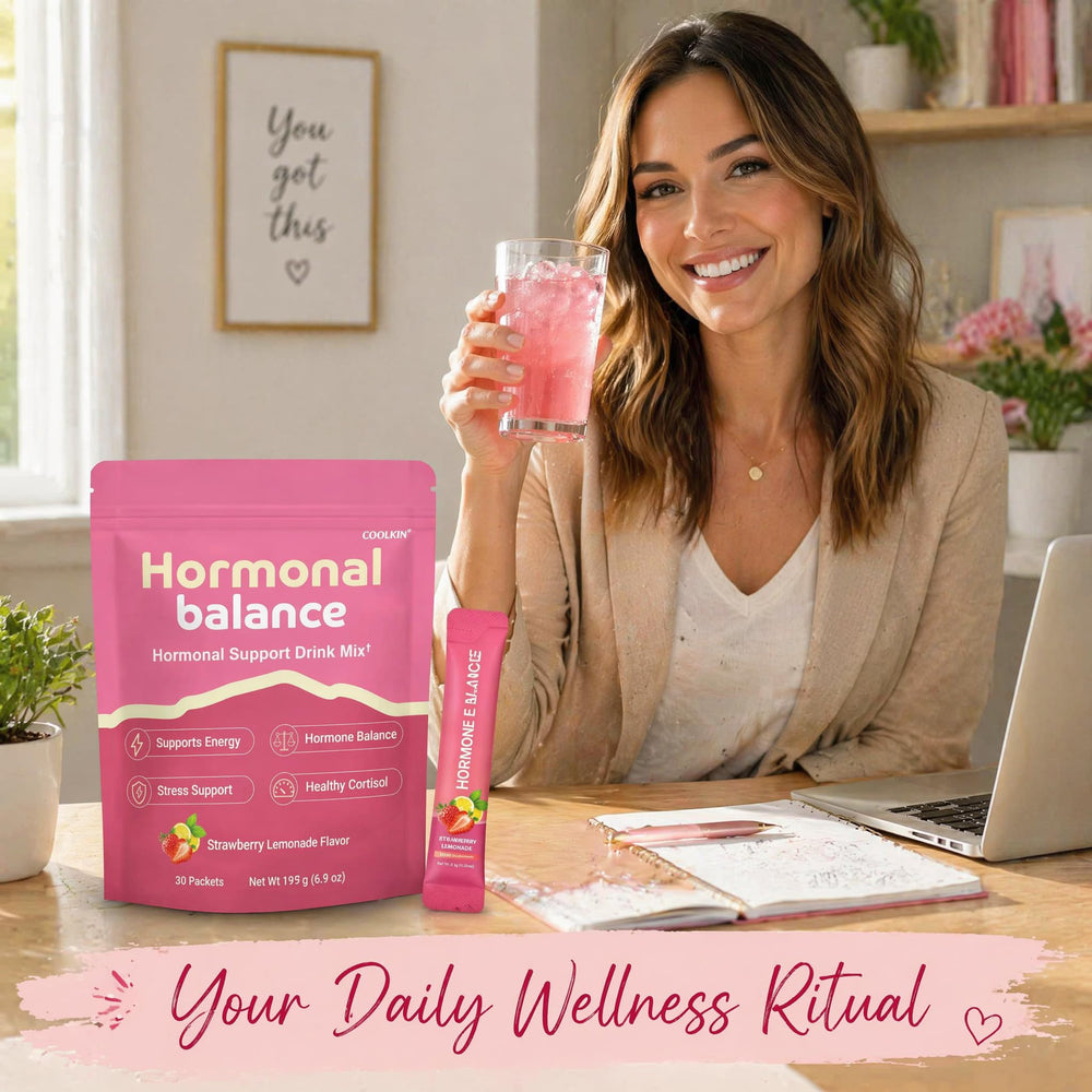 COOLKIN botanicals display with rhodiola and shatavari benefits