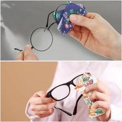 Eyeglasses cleaning cloths with floral design for daily use