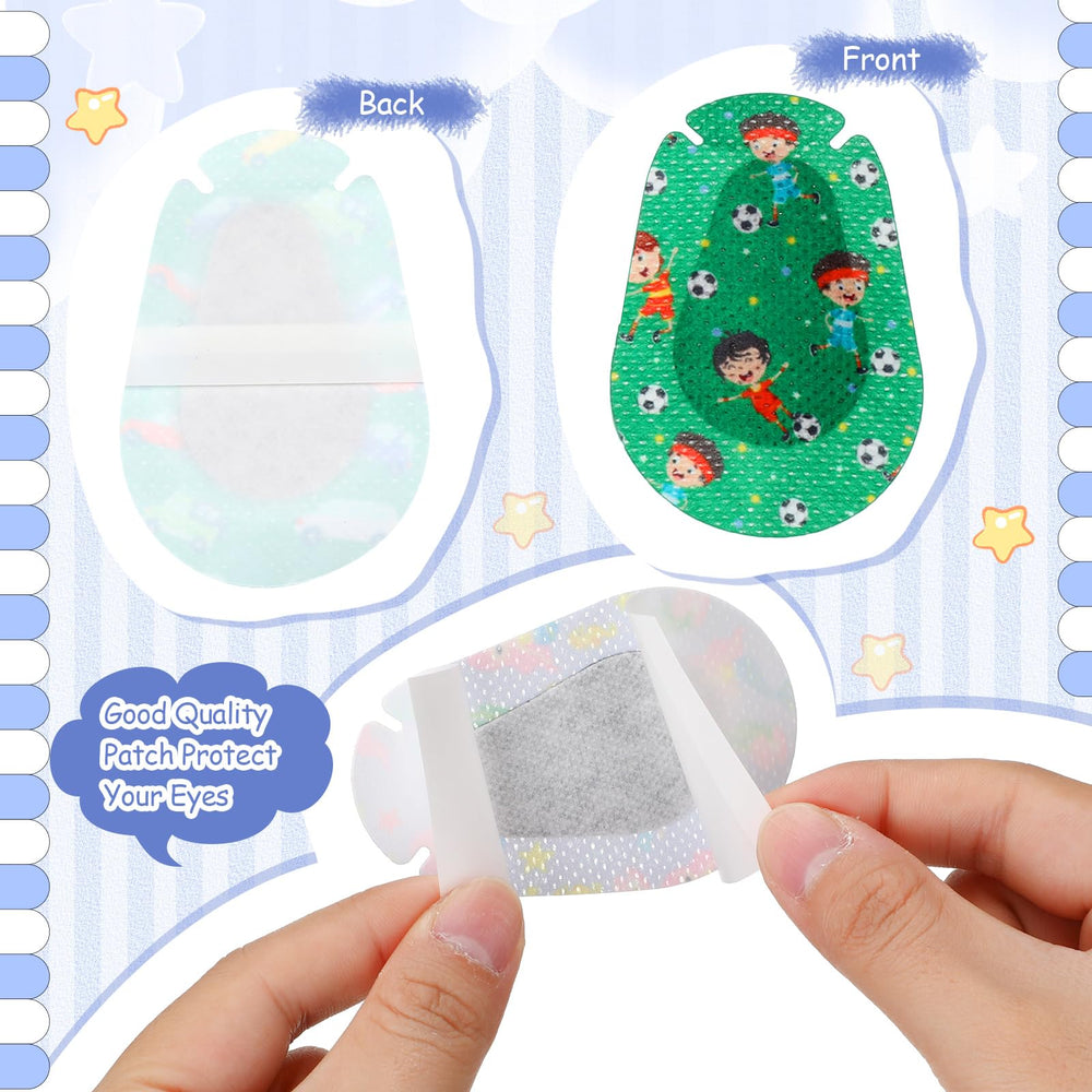 3 x 2 inch eye patches with gentle adhesive for kids