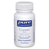 Copper citrate 60 capsules bottle