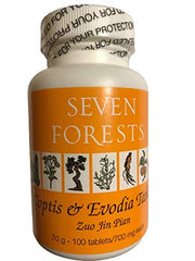 Bottle front view of Coptis & Evodia (100 Tablets)