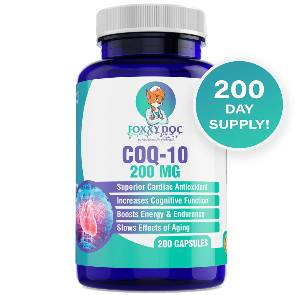 CoQ10 200mg capsules product shot