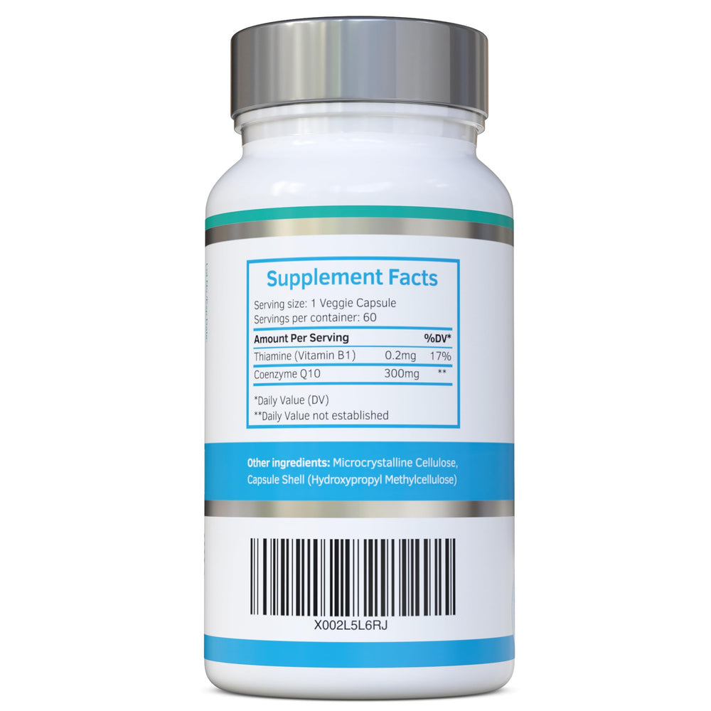 CoQ10 300mg 60 capsules packaging and labeling