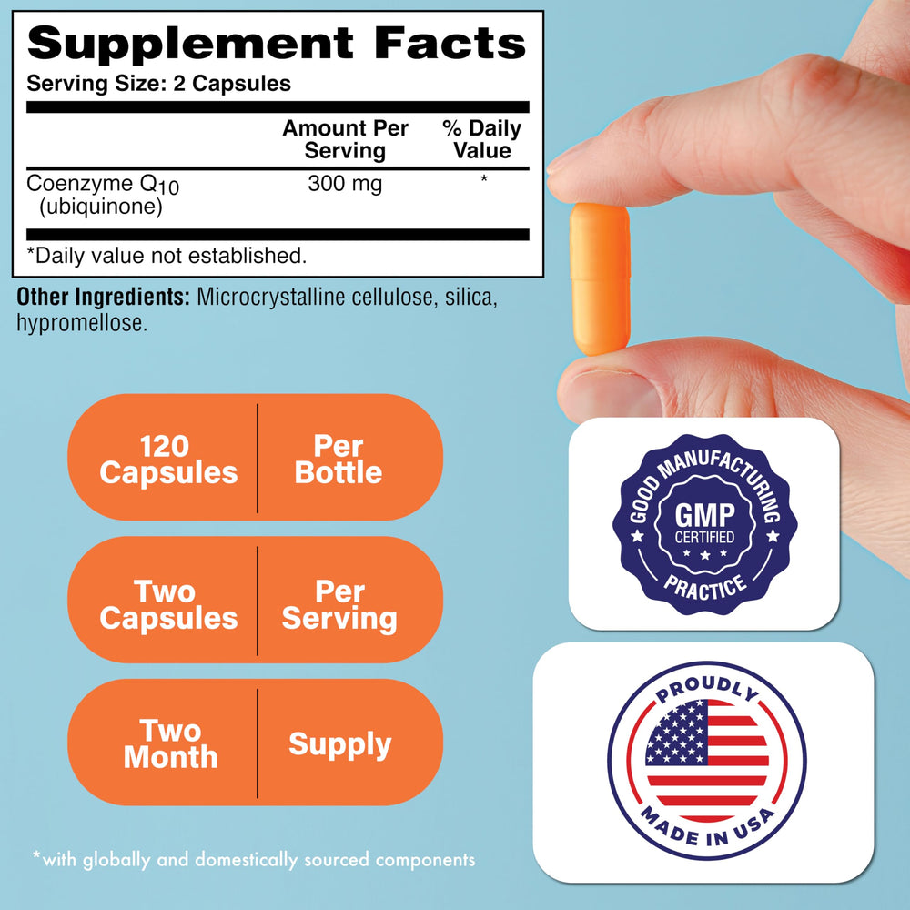 CoQ-10 300mg VegeCaps close-up
