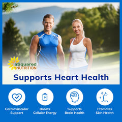High absorption vegan CoQ10 formula label