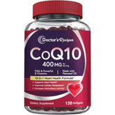 Doctor's Recipes CoQ10 400mg softgels bottle front label