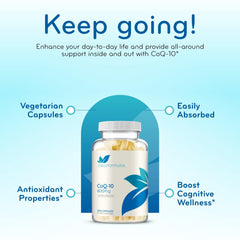 Allergen-free CoQ10 supplement packaging