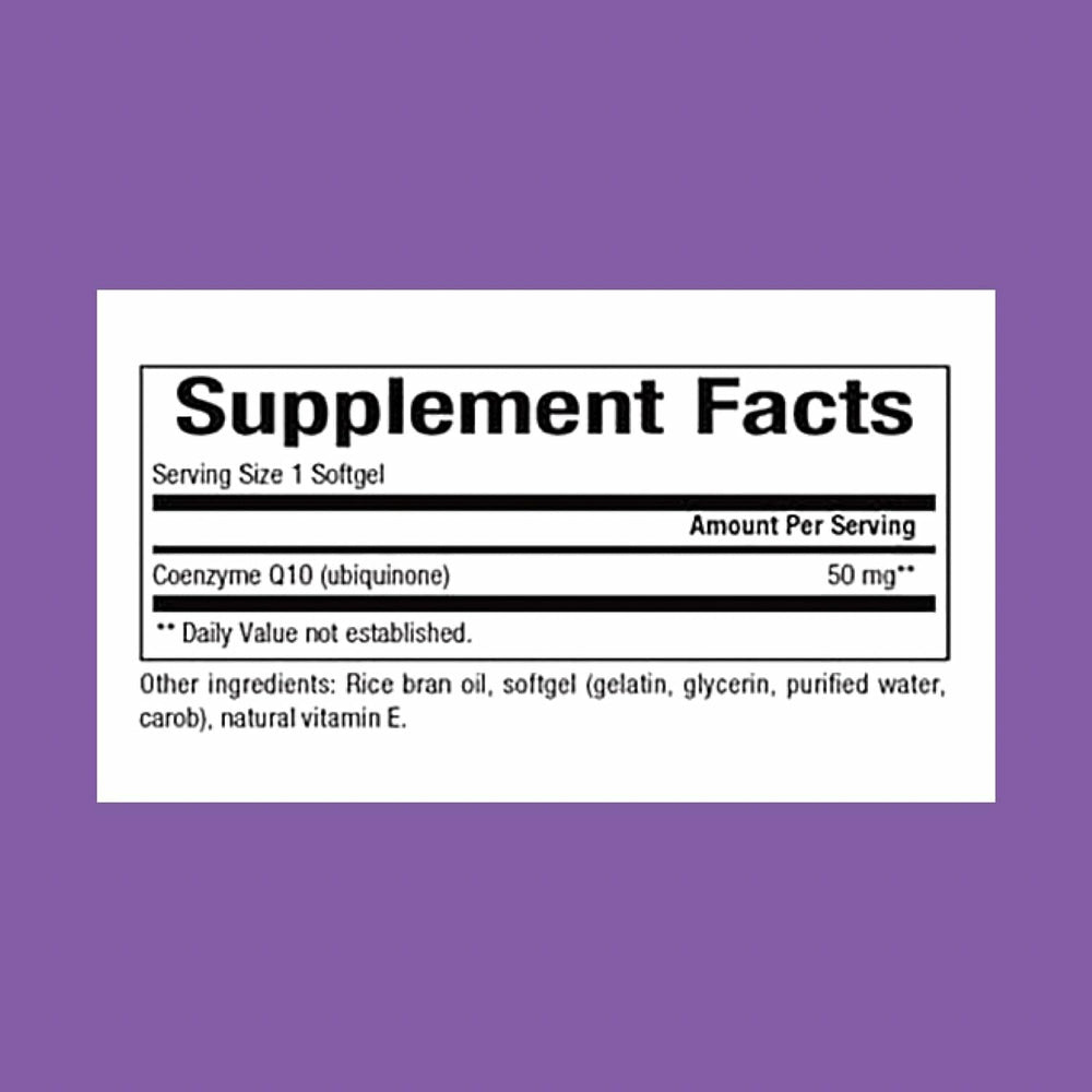 CoQ10 absorption with rice bran oil