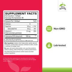 Close-up of BioActive ubiquinol softgel capsule