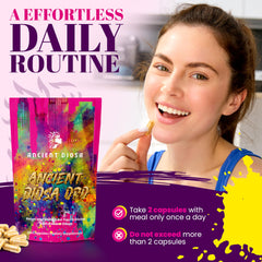 CoQ10 and ginseng ingredients on bottle label