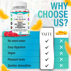 Nutritional panel featuring Niacin, Zinc, Vitamin K2 D3 and Omega-3