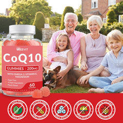 CoQ10 gummies nutrition facts and ingredients