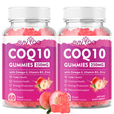 Front view of 2-pack CoQ10 Gummies bottle
