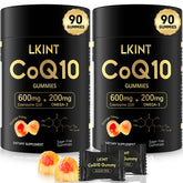 CoQ10 Gummies 600mg orange flavor front view in package