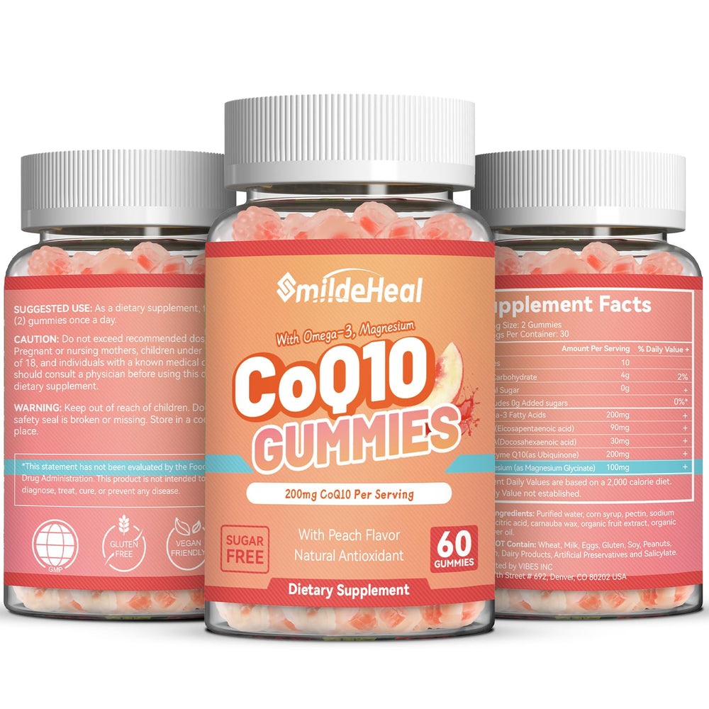 Product packaging box for CoQ10 Gummies