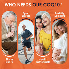 CoQ10 softgel coated with vitamin E