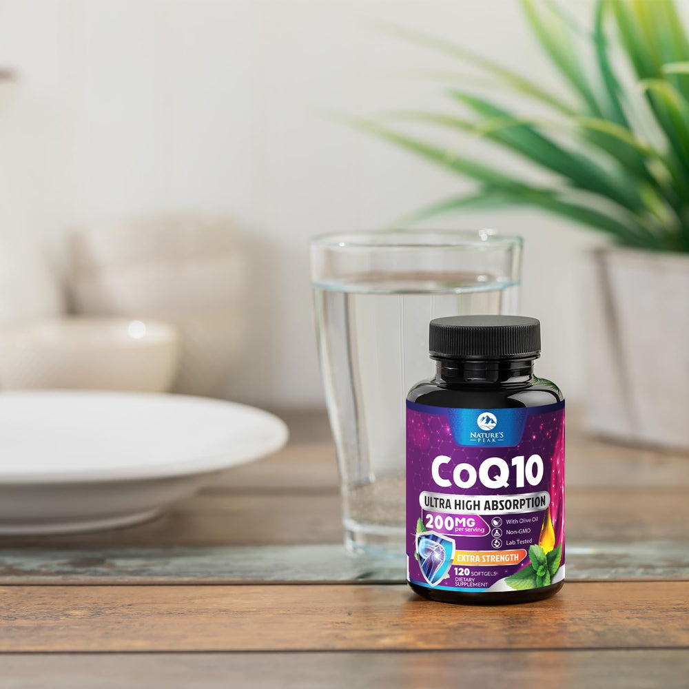 Dosage chart for CoQ10 softgels