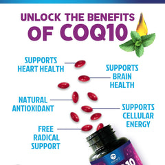 Non-GMO label on CoQ10 bottle