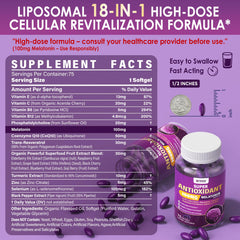 CoQ10 Turmeric Resveratrol antioxidant blend