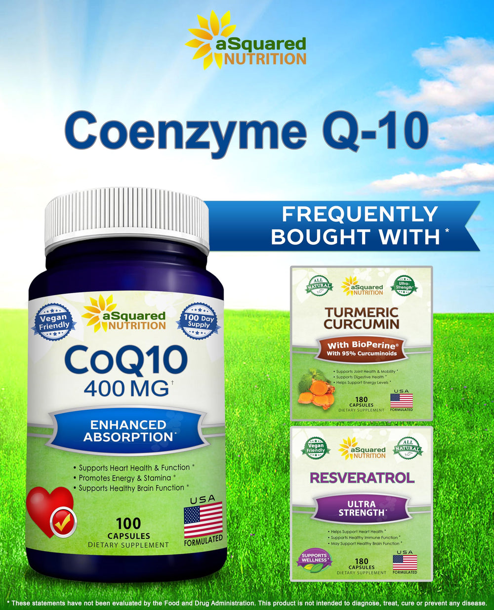 CoQ10 product packaging front