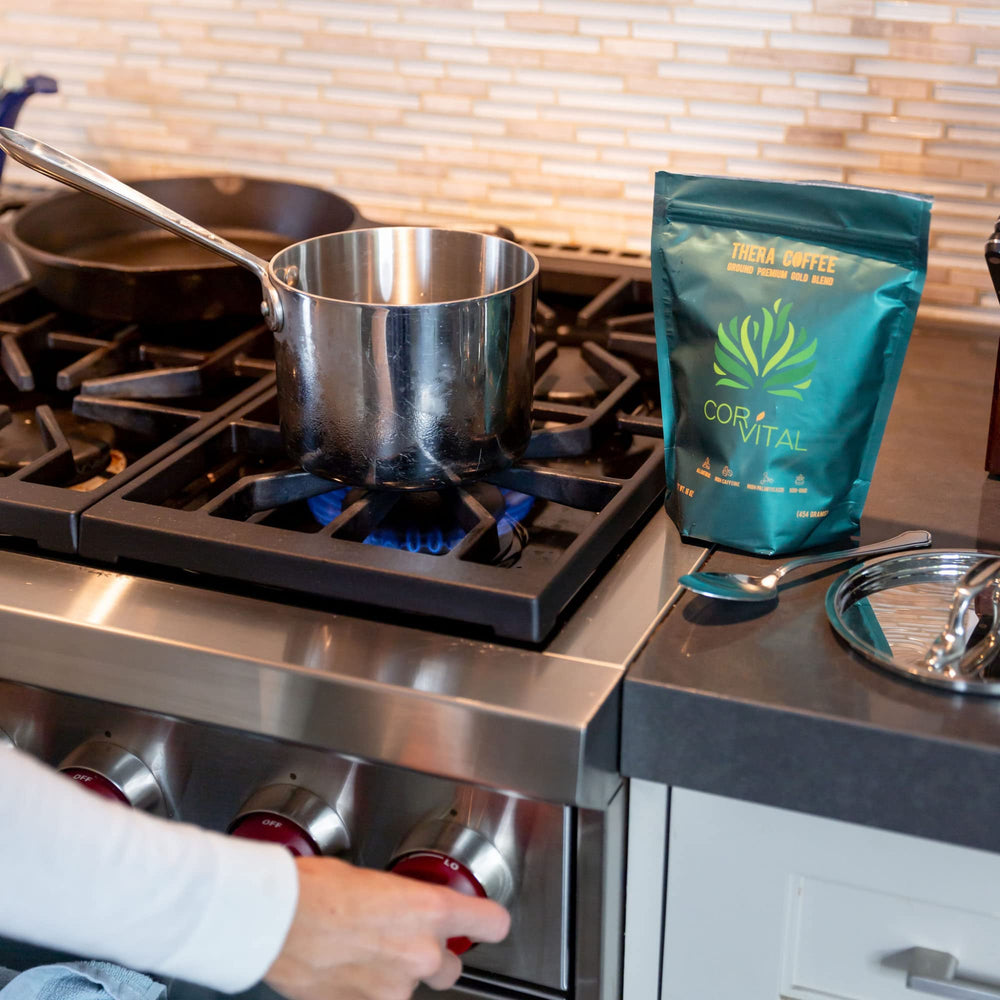 Mold-free claim visual for Cor-Vital enema coffee