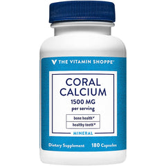 Close-up of coral calcium capsules