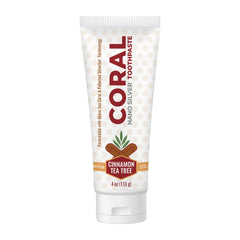 Coral Nano Silver Cinnamon Tea Tree Toothpaste 4oz tube