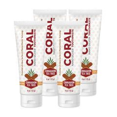 Tube of Coral Nano Silver Cinnamon Tea Tree Toothpaste
