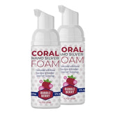 Front view of Coral Nano Silver Kids Fluoride Free Bubble Berry Toothpaste, 4 oz