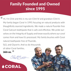 Ingredients and natural berry flavor of Coral Nano Silver Kids toothpaste