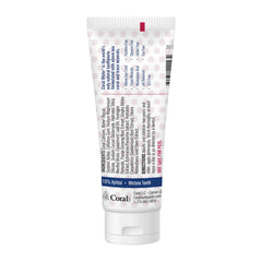 Child brushing teeth with Coral White Kids Bubble Berry toothpaste