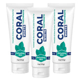 Coral White Mint Toothpaste 3-pack packaging display
